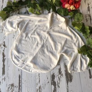 Ella Moss white bell sleeve top